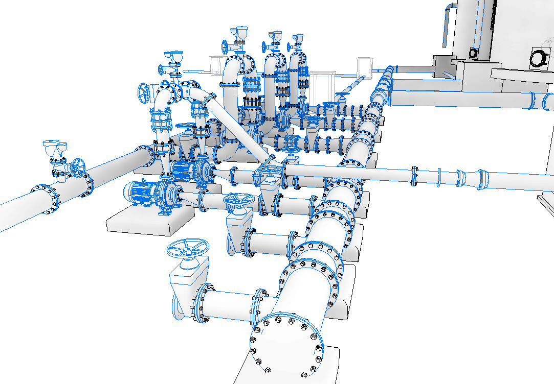 Modelo BIM no Revit - planta