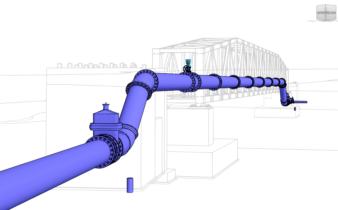 Modelo BIM no Revit - corte