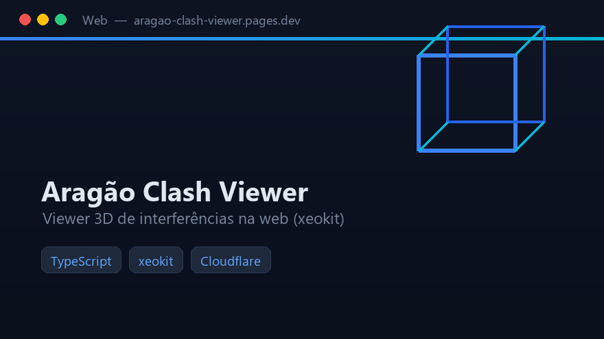 Aragao Clash Viewer - visualizador 3D de interferencias na web