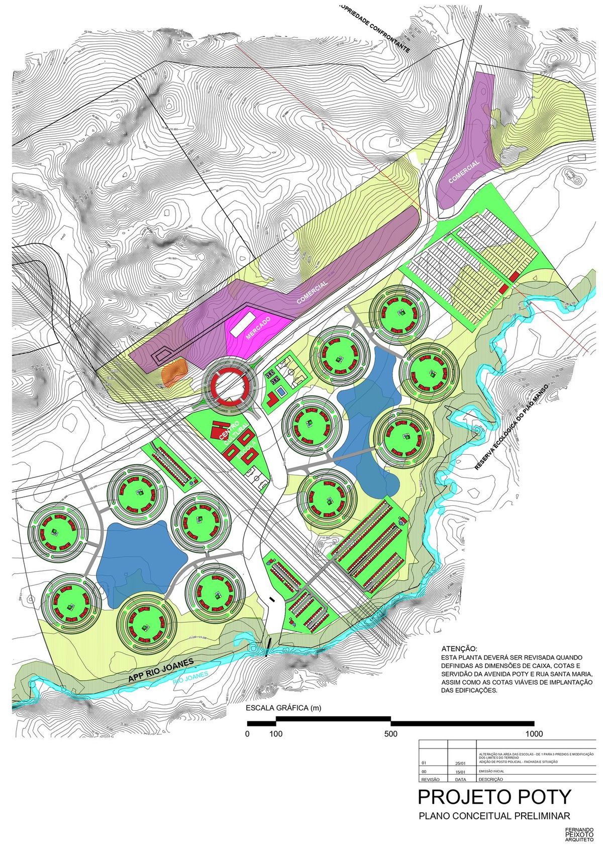 Complexo Poty - Planta geral topografica